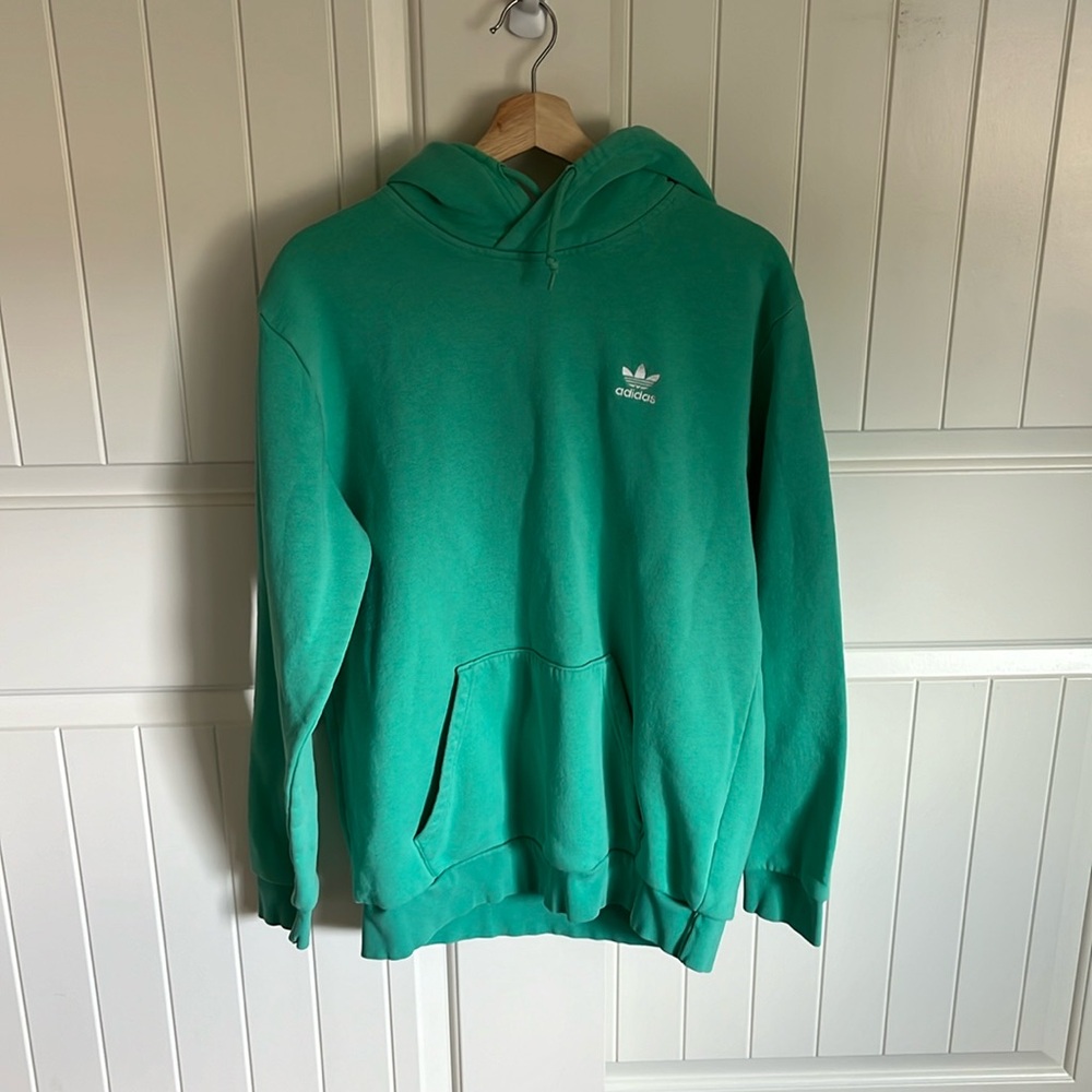 Green adidas hoodie